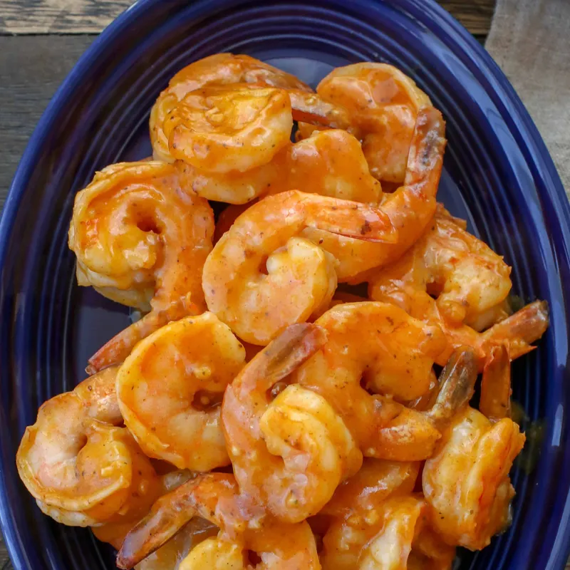 Orange-Garlic Shrimp with Sweet Peas image